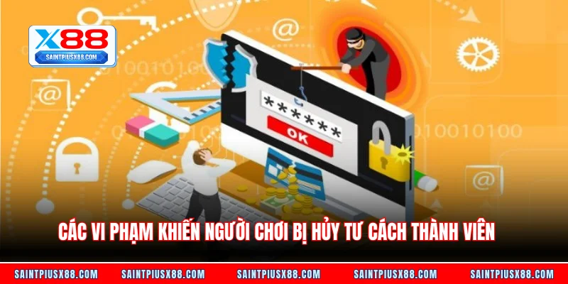 Các vi phạm khiến người chơi bị hủy tư cách thành viên