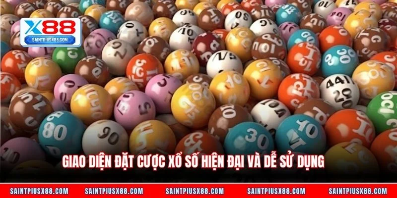 Giao diện đặt cược xổ số hiện đại và dễ sử dụng